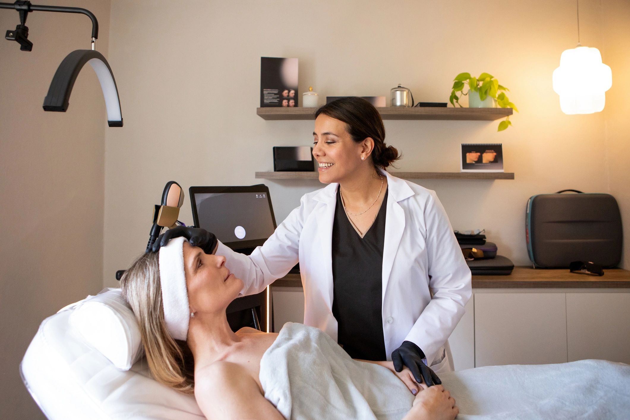 nurse consulting client aesthetics